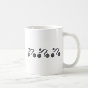 Taza De Café Ciclistas en gris