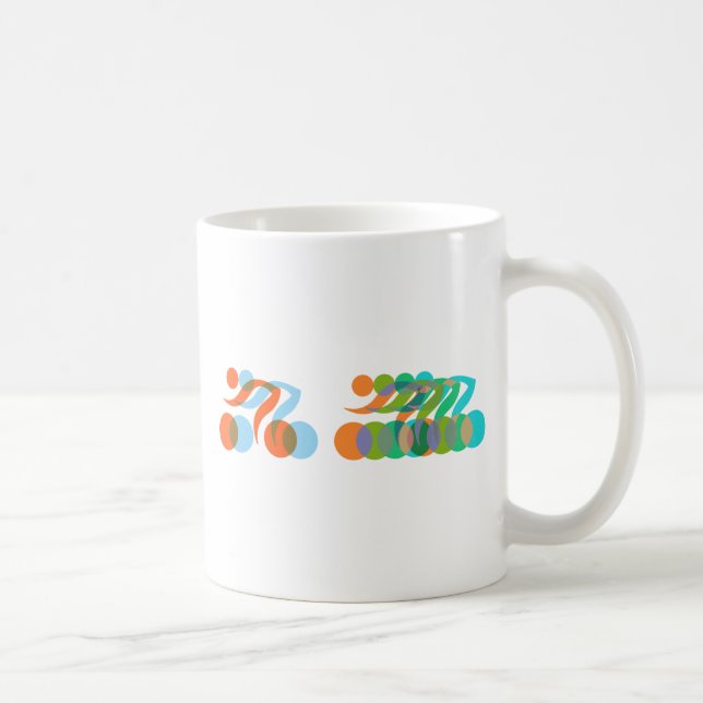 Taza De Café Ciclistas frenéticos (Derecha)