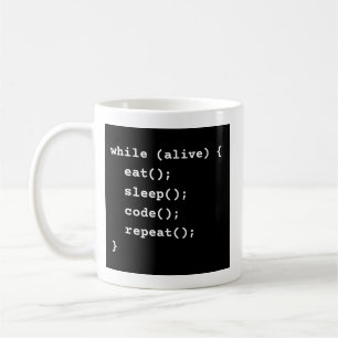 Taza De Café Ciclo de vida del programador (bucle while)