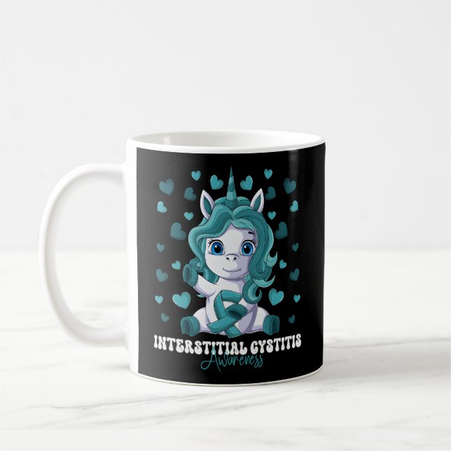 Taza De Café Cicstitis Intersticial Sensibilización Mes Cinta V (Izquierda)