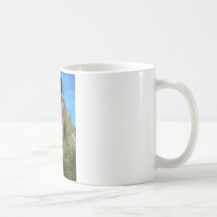 Taza De Café Cielo azul de caballo marrón y crema