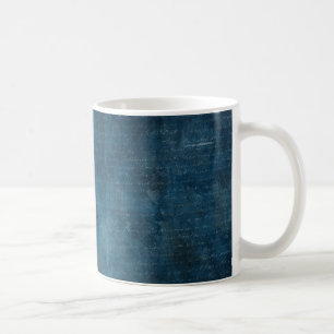 Taza De Café Cielo azul marino en espacio con la escritura del