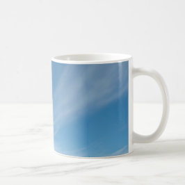 Taza De Café Cielo azul y nubes blancas