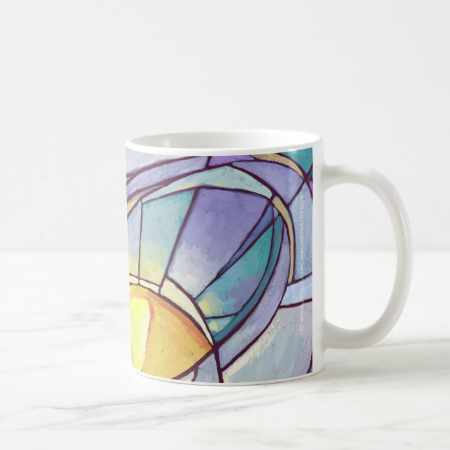 Taza De Café Cielo brillante de sol de vidrio contenido (Derecha)