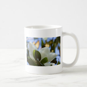Taza De Café Cielo de Vidrio Pintado Regalos de Magnolia del Su