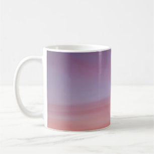 Taza De Café Cielo rosa, amarillo y morado nublado