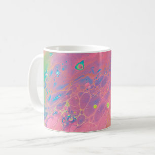 Taza De Café Cielo sobre la galaxia rosa de Coral de Venus