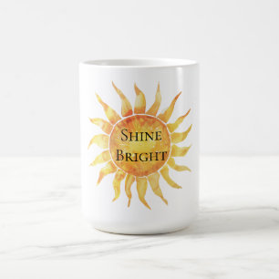 Taza De Café Cielo Sol Brillante Brillante