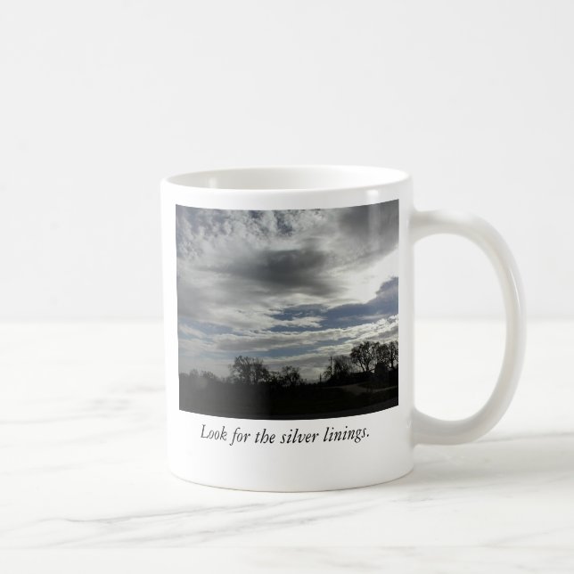 Taza De Café Cielo Taza-Nublado sobre Templeton CA (Derecha)
