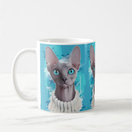 Taza De Café Cielos en los ojos (gato de Sphynx)