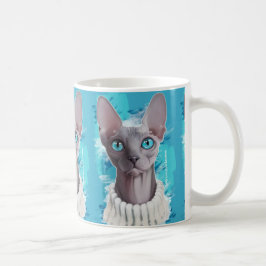 Taza De Café Cielos en los ojos (gato de Sphynx)