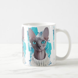 Taza De Café Cielos en los ojos (gato de Sphynx)