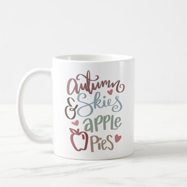 Taza De Café Cielos otoñales y Apple Pies Otoño (Izquierda)