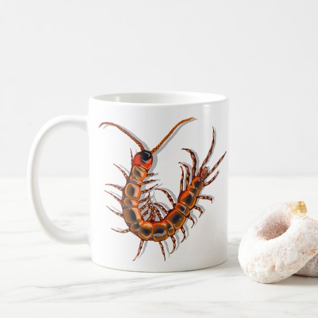 Taza De Café Ciempiés  (Con donut)