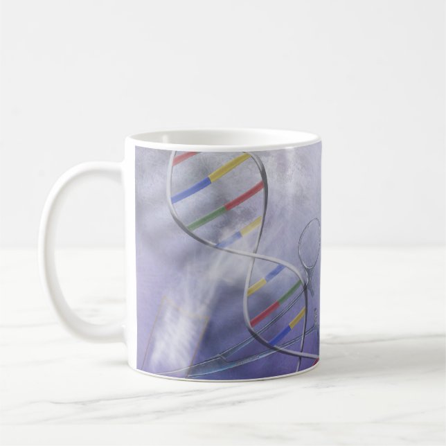 TAZA DE CAFÉ CIENCIA DE LA DNA (Izquierda)