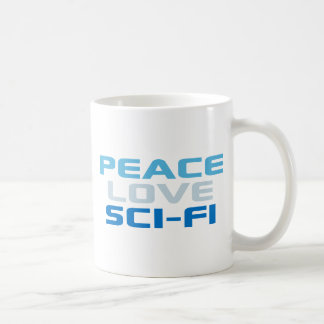 Taza De Café Ciencia Ficción de Peace Love