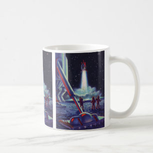 Taza De Café Ciencia Ficción Vintage Alienígenas Saludan a Cohe