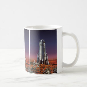 Taza De Café Ciencia Ficción Vintage, Astronautas Alienígenas E