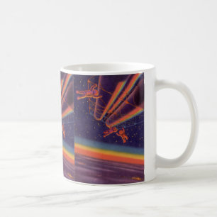 Taza De Café Ciencia Ficción Vintage, Astronautas Arcoíris de C