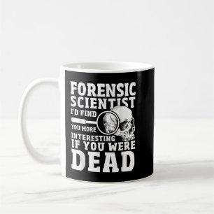 Taza De Café Ciencia forense Crimen Escena divertida ciencia fo