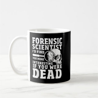 Taza De Café Ciencia forense Crimen Escena divertida ciencia fo