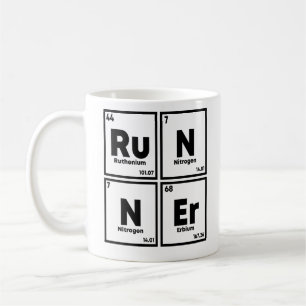 Taza De Café Ciencias de la Maratón de la Mesa Periódica de Run