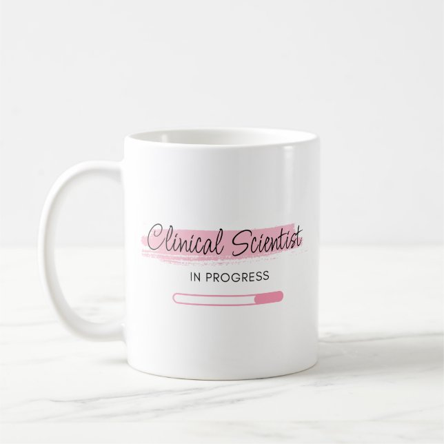 Taza De Café Científico Clínico En Curso - Personalizado (Izquierda)