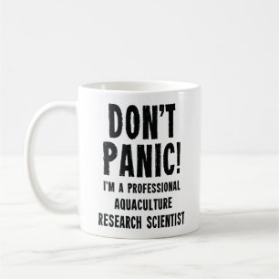 Taza De Café Científico de investigación en acuicultura