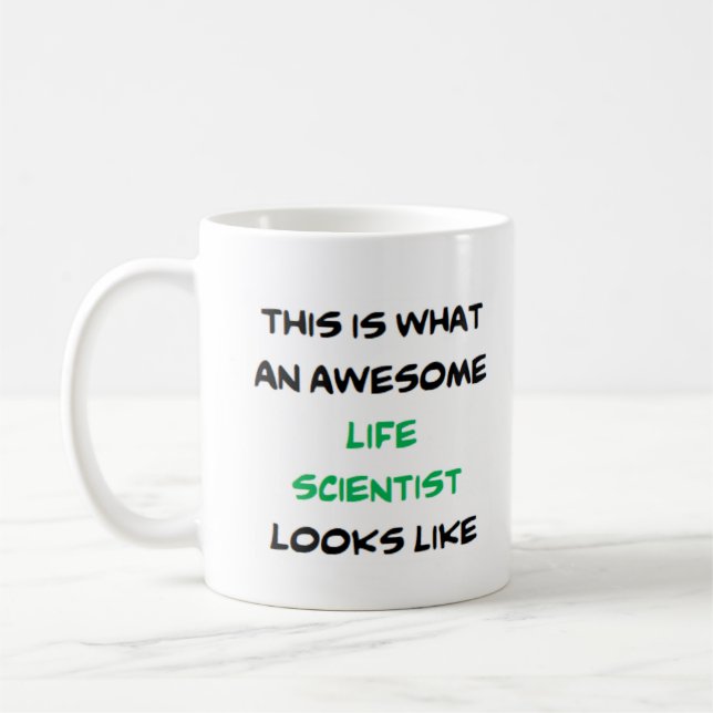 Taza De Café científico de la vida, impresionante (Izquierda)