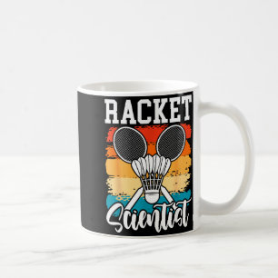 Taza De Café Científico de raqueta - Jugador de bádminton Atlet