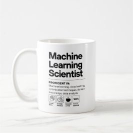 Taza De Café Científico del aprendizaje automático