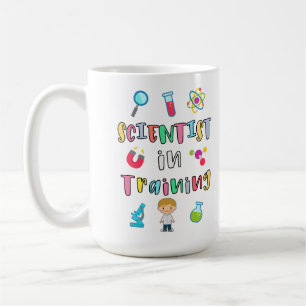 Taza De Café Científico en formación para jóvenes científicos