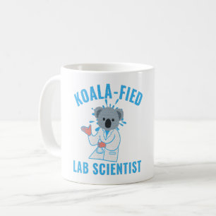 TAZA DE CAFÉ CIENTÍFICO LABORAL DE KOALA FIED - KOALA LAB TECH