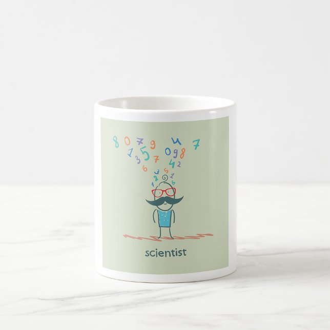 Taza De Café Científico pensando en la peluca (Subido por el creador)