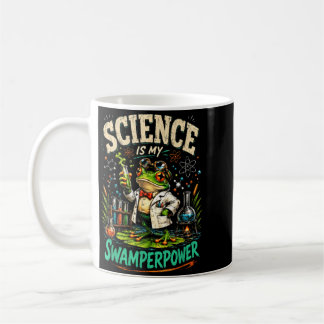Taza De Café Científico Rana La Ciencia Es Mi Poder Creativo de