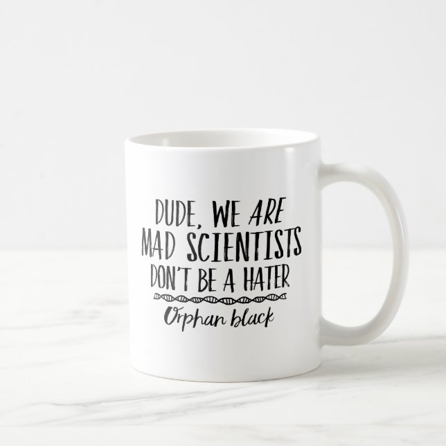 Taza De Café Científicos enojados negros huérfanos (Derecha)