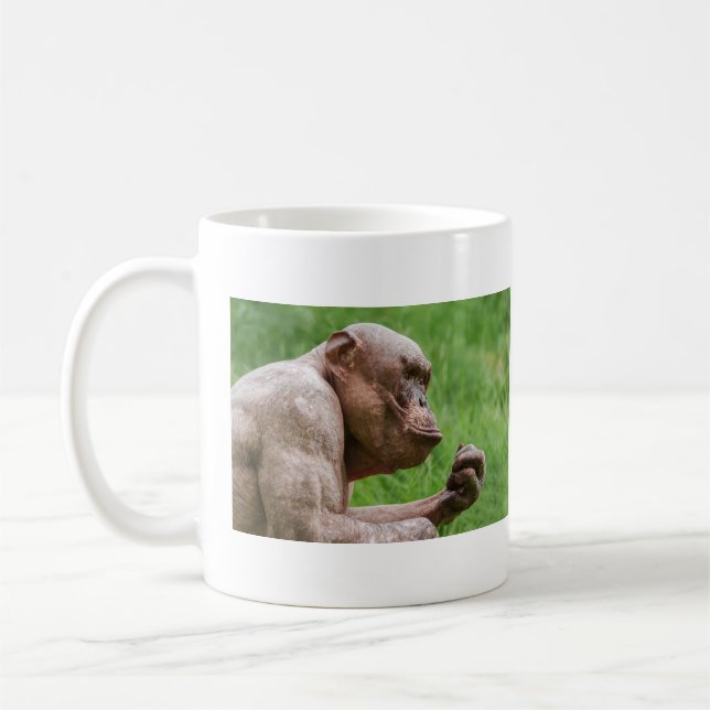 Taza De Café Cierre de Chimpanzee sin pelo (Izquierda)
