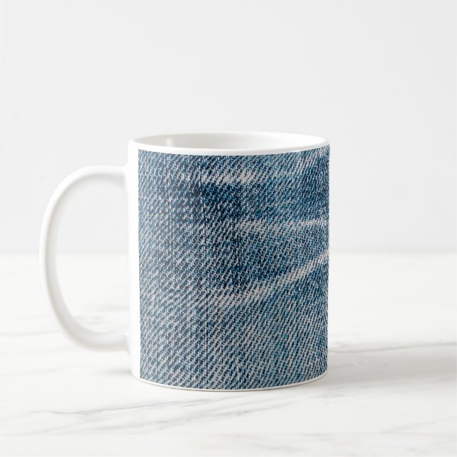 Taza De Café Cierre de Denim Cloth. (Izquierda)
