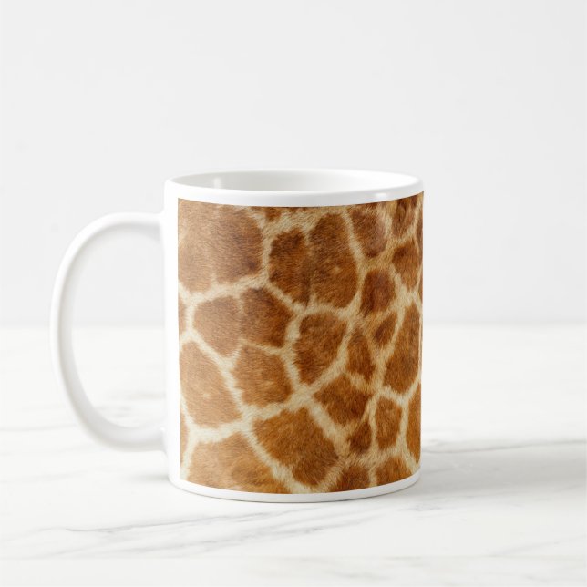 Taza De Café Cierre de jirafa, piel, pelo, puntos (Izquierda)