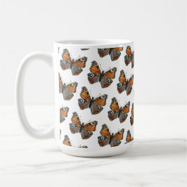 Taza De Café Cierre de mariposa, ilustracion acuarela