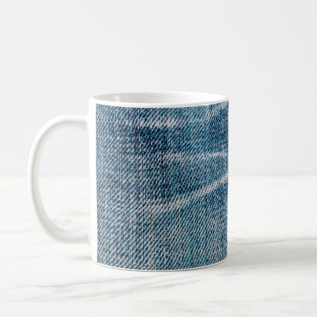 Taza De Café cierre de tela de denim (Izquierda)