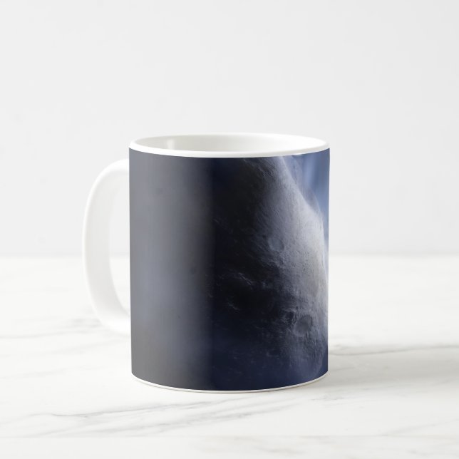 Taza De Café Cierre Ilustrativo Del Comet Tempel. (Anverso izquierdo)