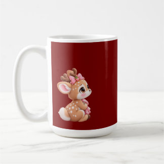 Taza De Café Ciervo Bebé Adorable Te Extraña – Ciervito Bosque 