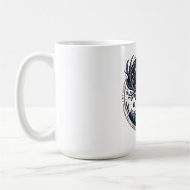 Taza De Café Ciervo Celestial Arte Místico de Luna y Estrellas