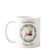 Ciervo de Navidad Alegre con Corona Personalizable