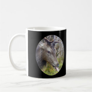 Taza De Café Ciervo descarado sacando la lengua divertida vida