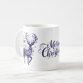 Taza De Café Ciervo Navideño
