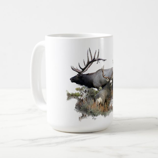 Taza De Café Ciervo toro monstruo trofeo (Anverso izquierdo)