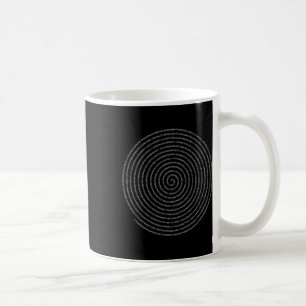 Taza De Café Cifras espirales de mujeres en el Día Pi