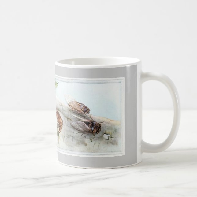Taza De Café cigarra 2, saltamontes (Derecha)